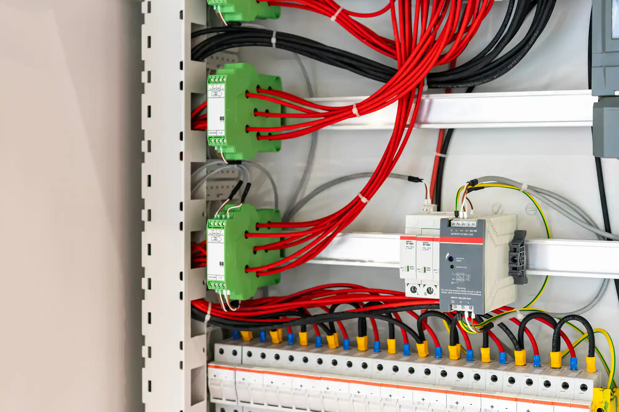 Professional electrical surge protection system installed in a Dallas County home to safeguard appliances and electronics from power spikes.